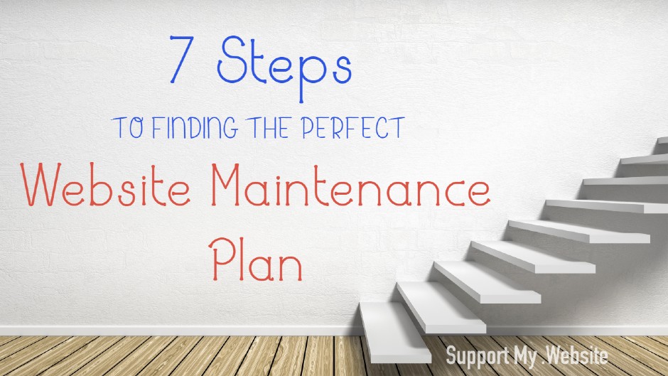 7 steps to finding the perfect website maintenance plan