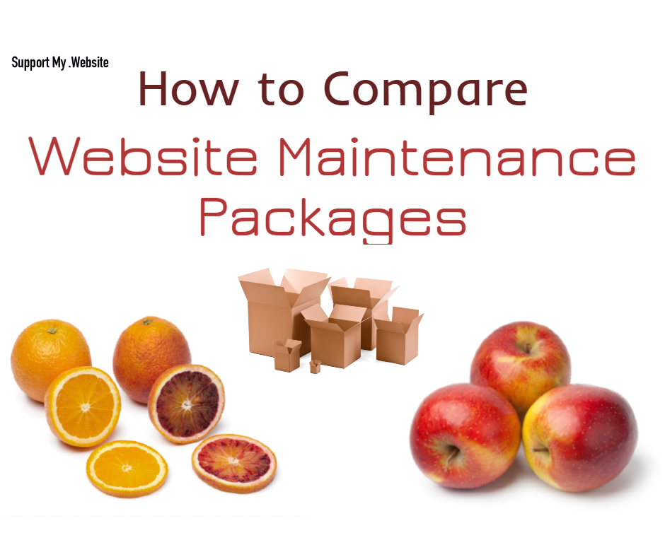 how to compare website maintenance packages