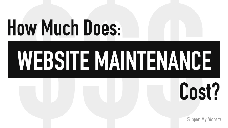 how much does website maintenance cost