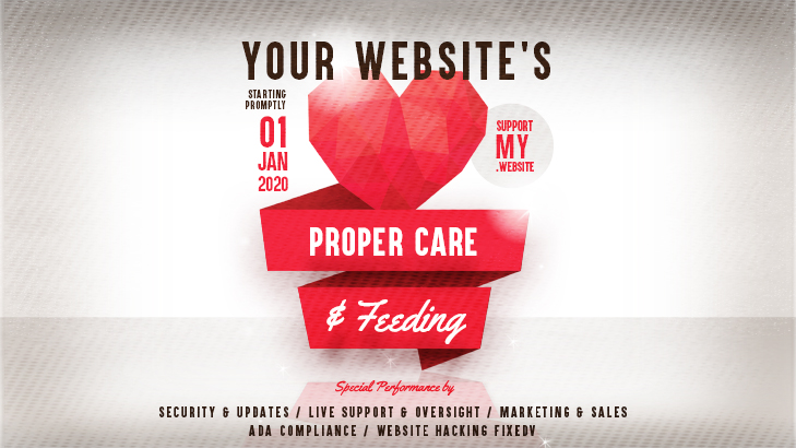 The Proper Care & Feeding of Your Website