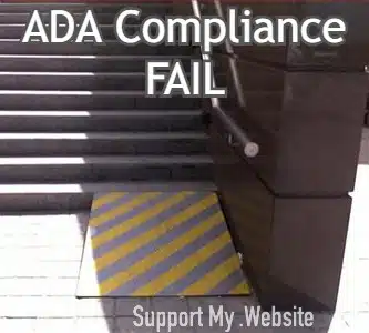 ADA Compliance Fail