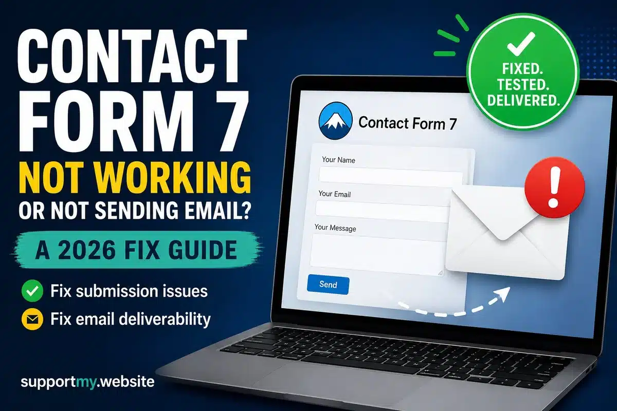 Contact Form 7 not working or not sending email: 2026 fix guide for WordPress submission and deliverability issues