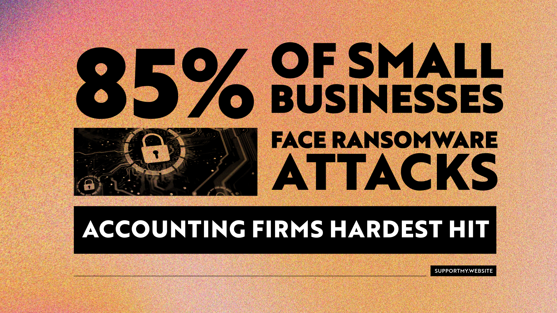 85% OF SMALL BUSINESSES FACE RANSOMEWARE ATTACKS