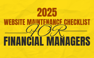 Website Maintenance Audit for Financial Advisors 2025