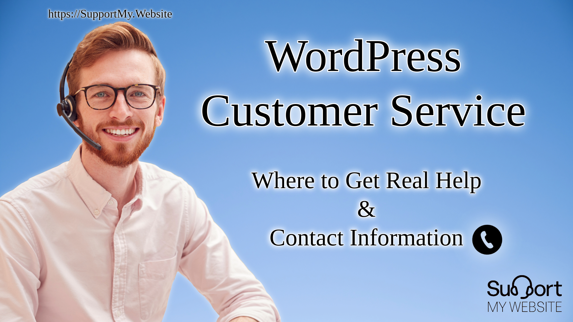 WordPress customer service support specialist ready to help business owners with their website